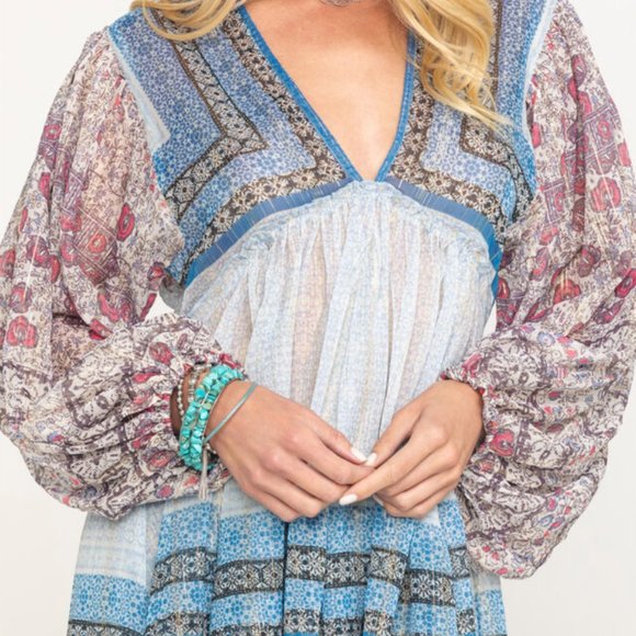 NWT Free People Aliyah Printed Tunic Size Small - Picture 4 of 7